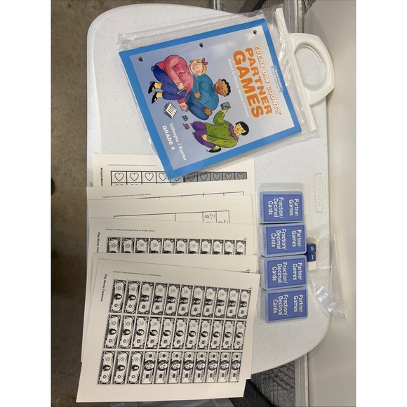 Every Day Counts Partner Games For Number Concepts W/ Class Cardstock Pkg 4th Gr - Picture 3 of 14